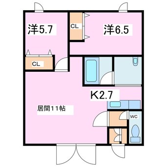 間取図 Calme・La　Maison2