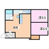 9条通りクラブハウス 2LDKの間取り