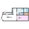 カーム 1LDKの間取り
