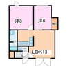 トーセーコーポ 2LDKの間取り