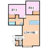ルミネンス・ユーⅡ 2LDKの間取り