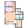 I’ｓⅡ・Ⅲ 1LDKの間取り