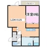 プランドール 1LDKの間取り