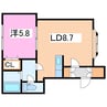 Y・S北彩都 1LDKの間取り