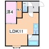 マルシェ 1LDKの間取り