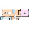 AltoⅡ 1LDKの間取り