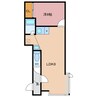 キャトルセゾン 1LDKの間取り