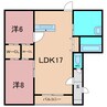 3条西ハイム 2LDKの間取り