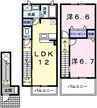 メゾン　ド　リジェールＳ 2LDKの間取り