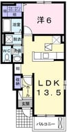 カーサ・２５５Ｂ 1LDKの間取り