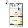 ひまわりハイツ 1DKの間取り