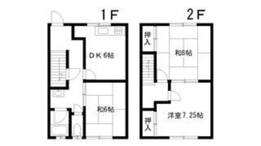 間取図 八代本町藤本二戸一