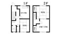 八代本町藤本二戸一の間取図