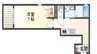 サングレース 1Kの間取り