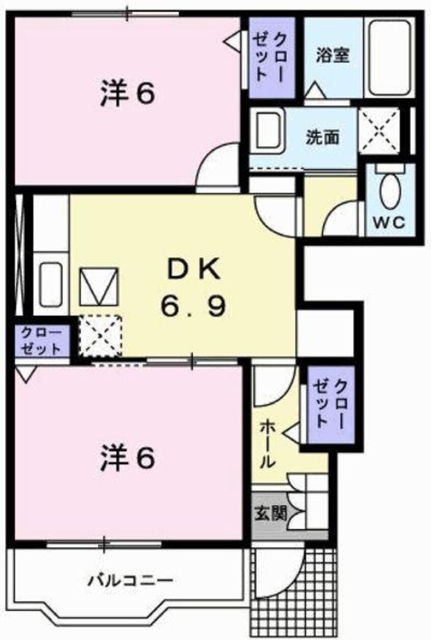 間取図 エーデル