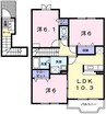 グレイスフルフィールドV 3LDKの間取り