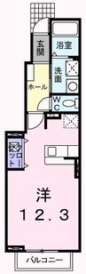 フェアリー鷹取 1Rの間取り
