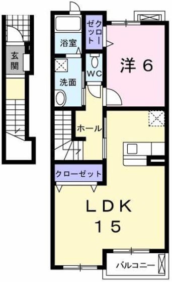 間取図 Ｊａｓｍｉｎｅ