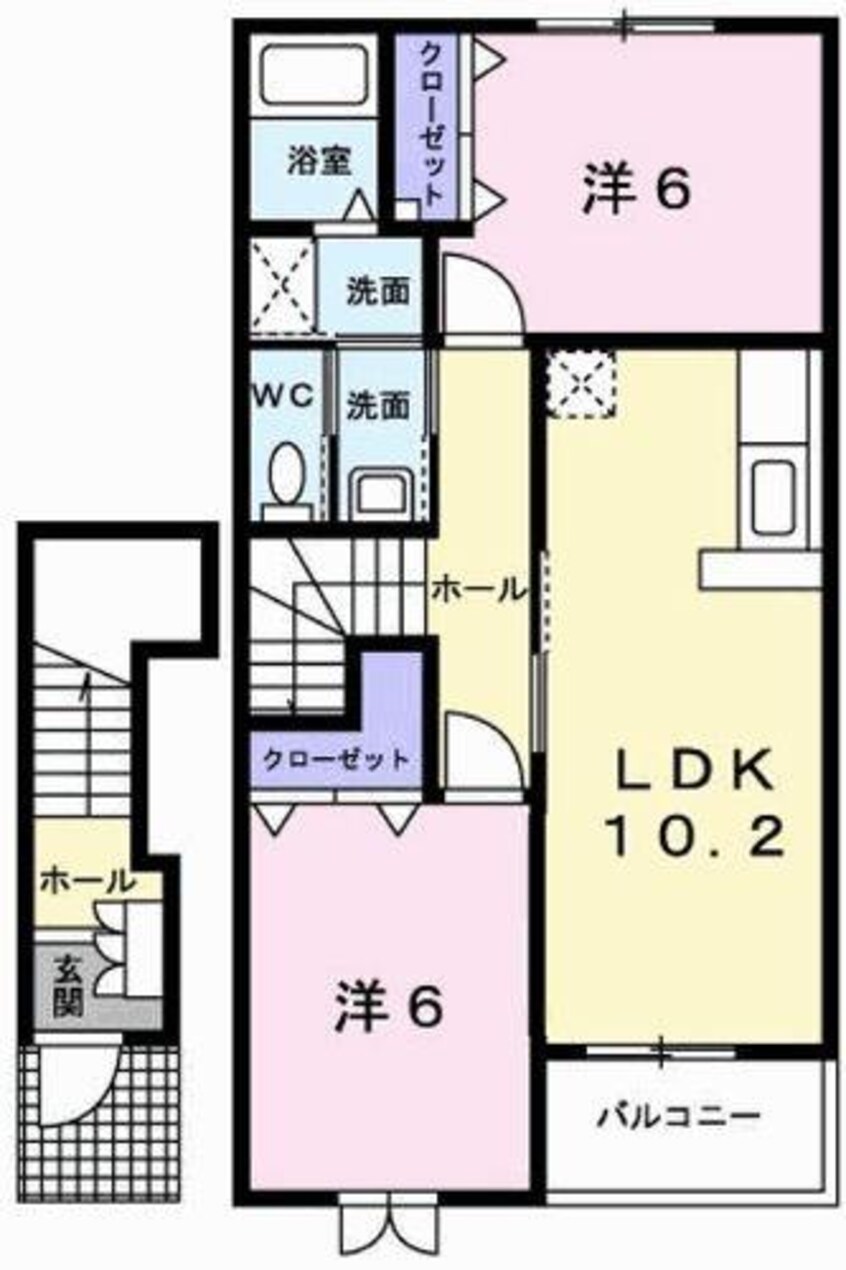 間取図 メゾンローレル