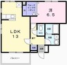 グランペール古賀 1LDKの間取り