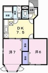 ガーデンパレス 2DKの間取り