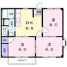 リバティー田寺 3DKの間取り