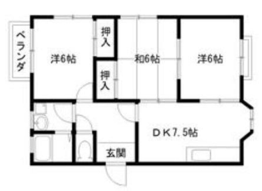 間取図 ハウス新町