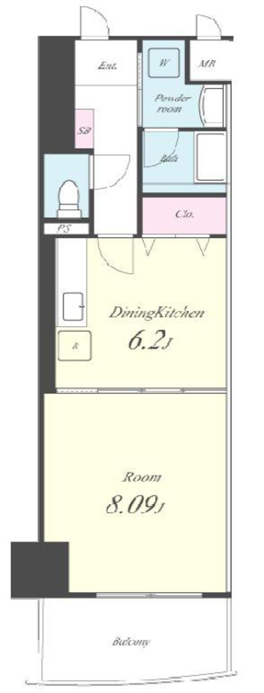 間取図 メルベーユコート