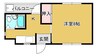 京口アパート 1Kの間取り