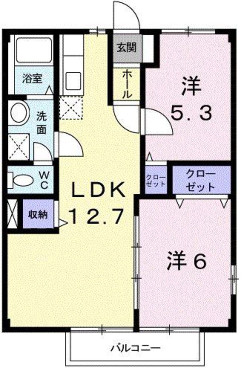 間取図 カーサ　英賀保