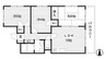 森川マンション 3LDKの間取り