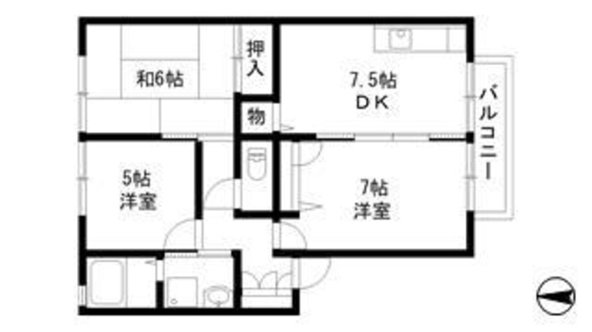 間取図 パストラーレ御立B棟