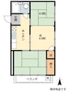 大和ビル 2Kの間取り