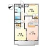 プレアデス　エデン 2LDKの間取り