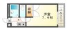 カルム三条町 1Kの間取り