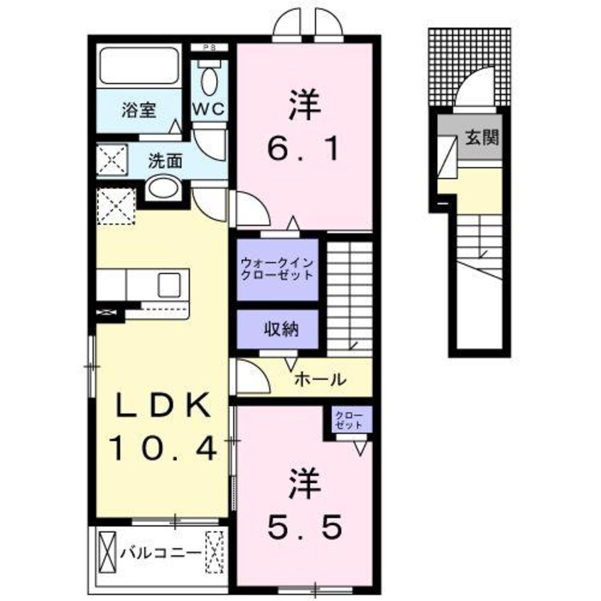 間取図 コンフォースＨＩＳＡＧＯ