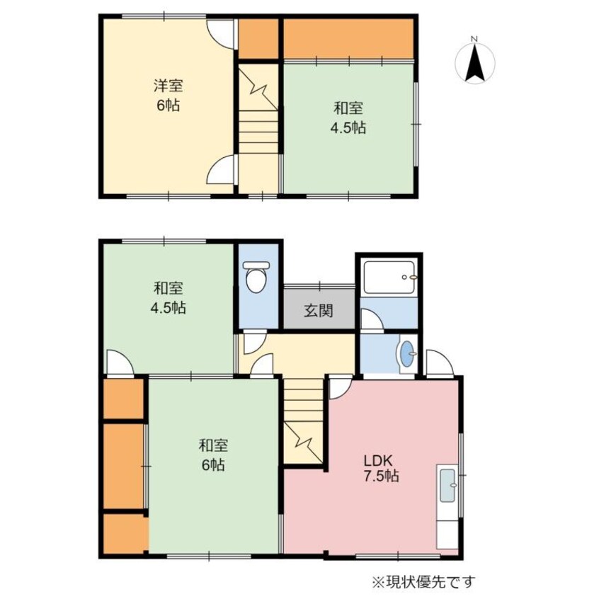 間取図 富士才戸建（784番地）