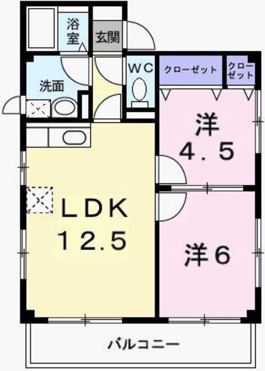 間取図 フォレスト妻鹿