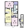 プルミエルＡ 2LDKの間取り