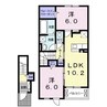 プルミエルＢ 2LDKの間取り