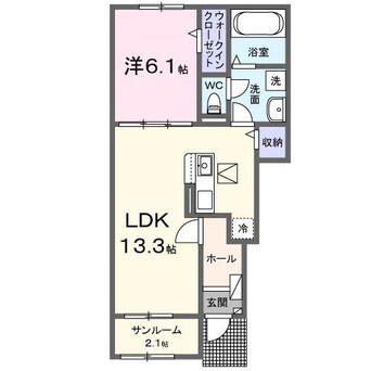 間取図 カミーノクラントーノ　トレ