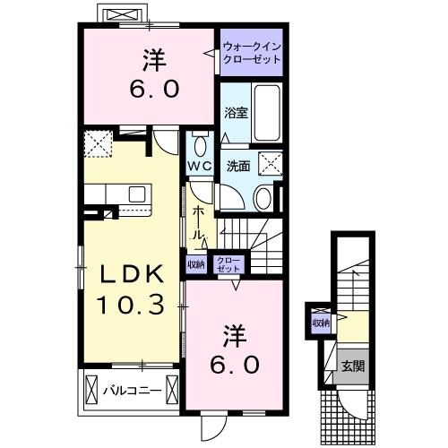 間取り図 カプリスコート　ベースVI