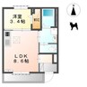 ヴェルドールＡ 1LDKの間取り