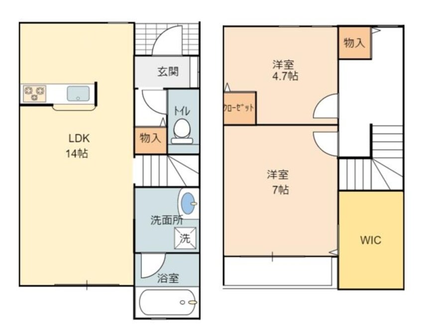 間取図 赤穂駅前UTテラスハウス