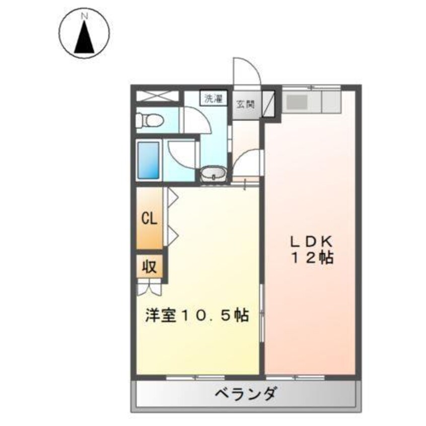 間取図 エスポワールＪＵＮ１番館