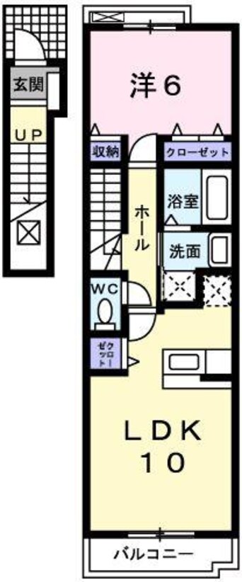 間取図 ラフレシールあぼしＢ