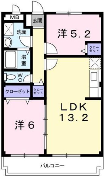 間取図 ロワイヤル北条東