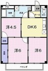エスポワール砥堀 3DKの間取り