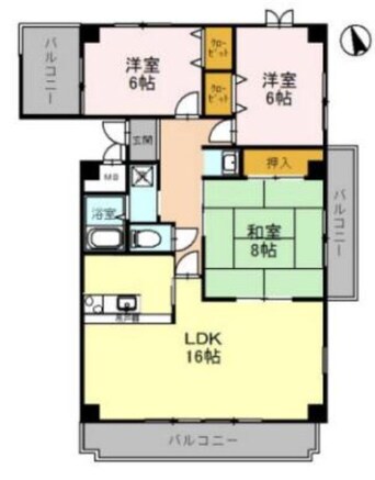 間取図 コーポ堂の前