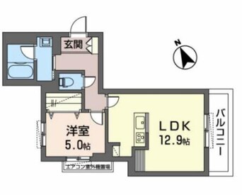 間取図 ル　ソレイユ【北条口】